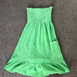 JUICY COUTURE STRAPLESS TERRY CLOTH DRESS